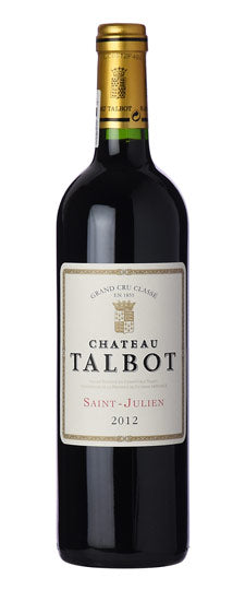 CHATEAU TALBOT GRAND CRU CLASSE SAINT JULIEN BORDEAUX FRANCE 2012 Wine