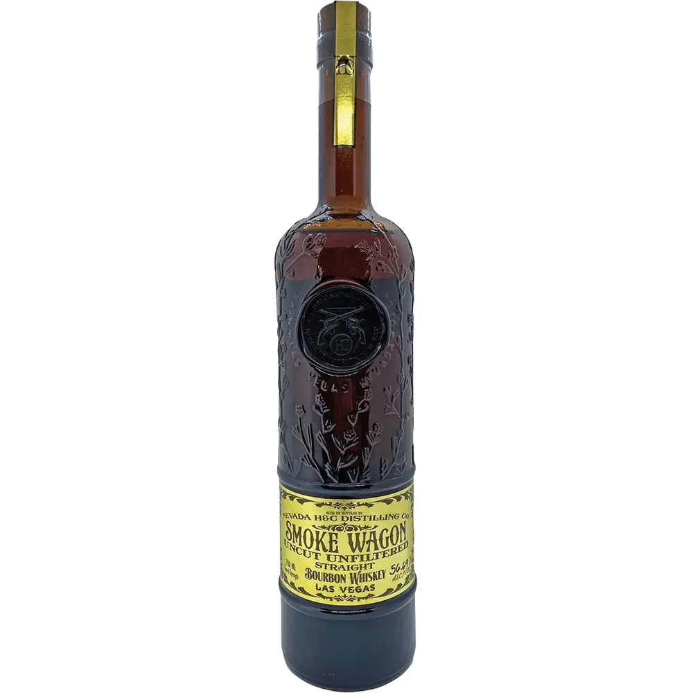 SMOKE WAGON BOURBON STRAIGHT UNCUT UNFILTERED BARREL STRENGTH NEVADA 750ML LIQ