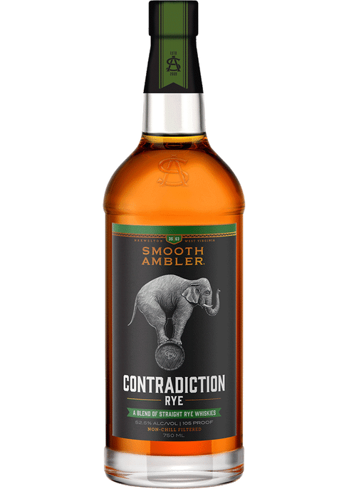 SMOOTH AMBLER BOURBON RYE CONTRADICTION WEST VIRGINIA 92PF 750ML Spirits