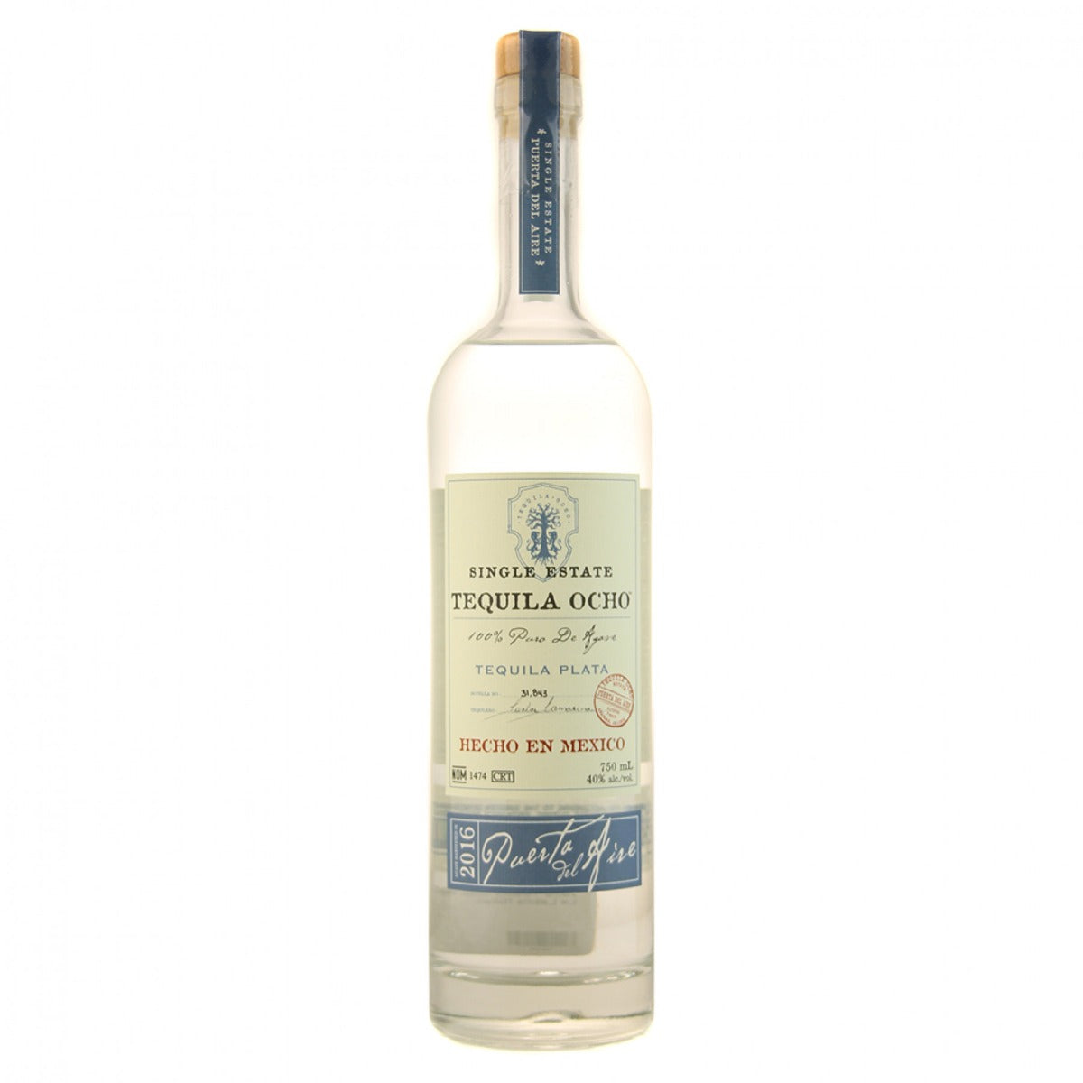 TEQUILA OCHO TEQUILA PLATA SINGLE ESTATE 750ML Spirits