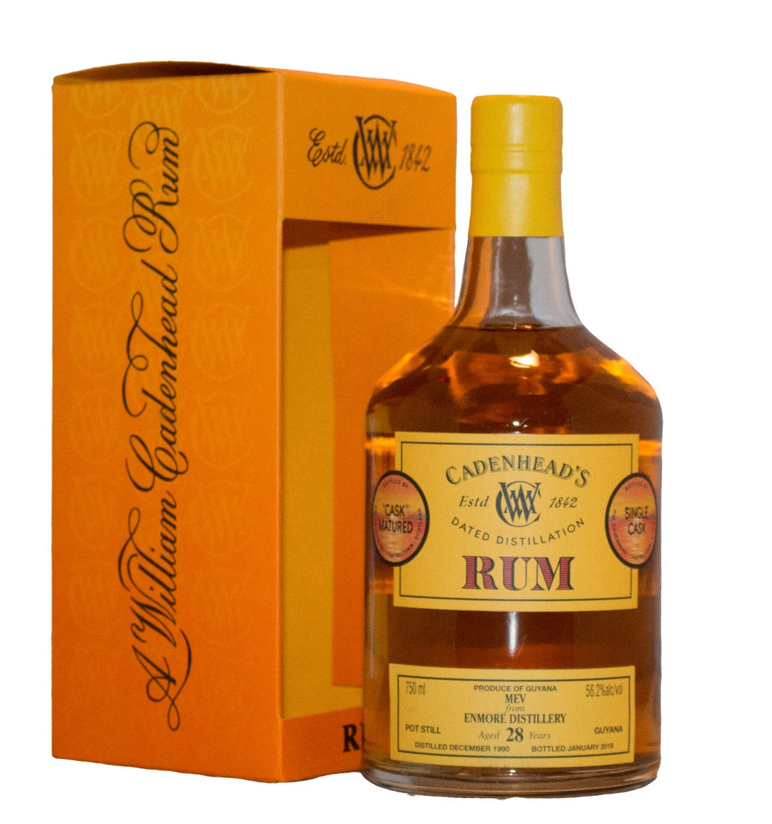 CADENHEADS RUM ENMORE DISTILLERY GUYANA 28YR 750ML Spirits