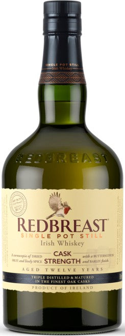 REDBREAST WHISKEY IRISH CASK STRENGTH 12YR 750ML Spirits