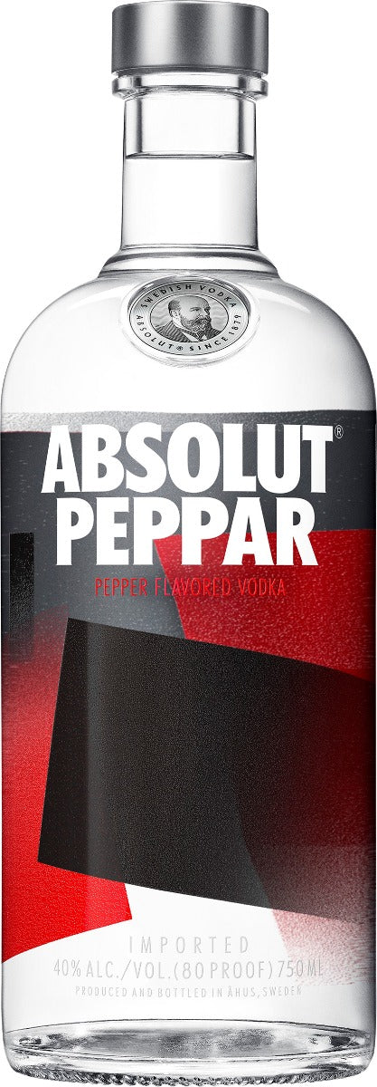 ABSOLUT VODKA PEPPAR SWEDEN 750ML Spirits