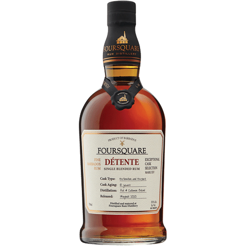 FOURSQUARE DETENTE RUM SINGLE BLEND EXCEPTIONAL CASK SELECTION BARBADOS 750ML Spirits