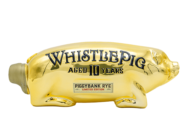 WHISTLEPIG PIGGYBANK WHISKEY RYE LIMITED EDITION VERMONT 10YR 1LI LIQ