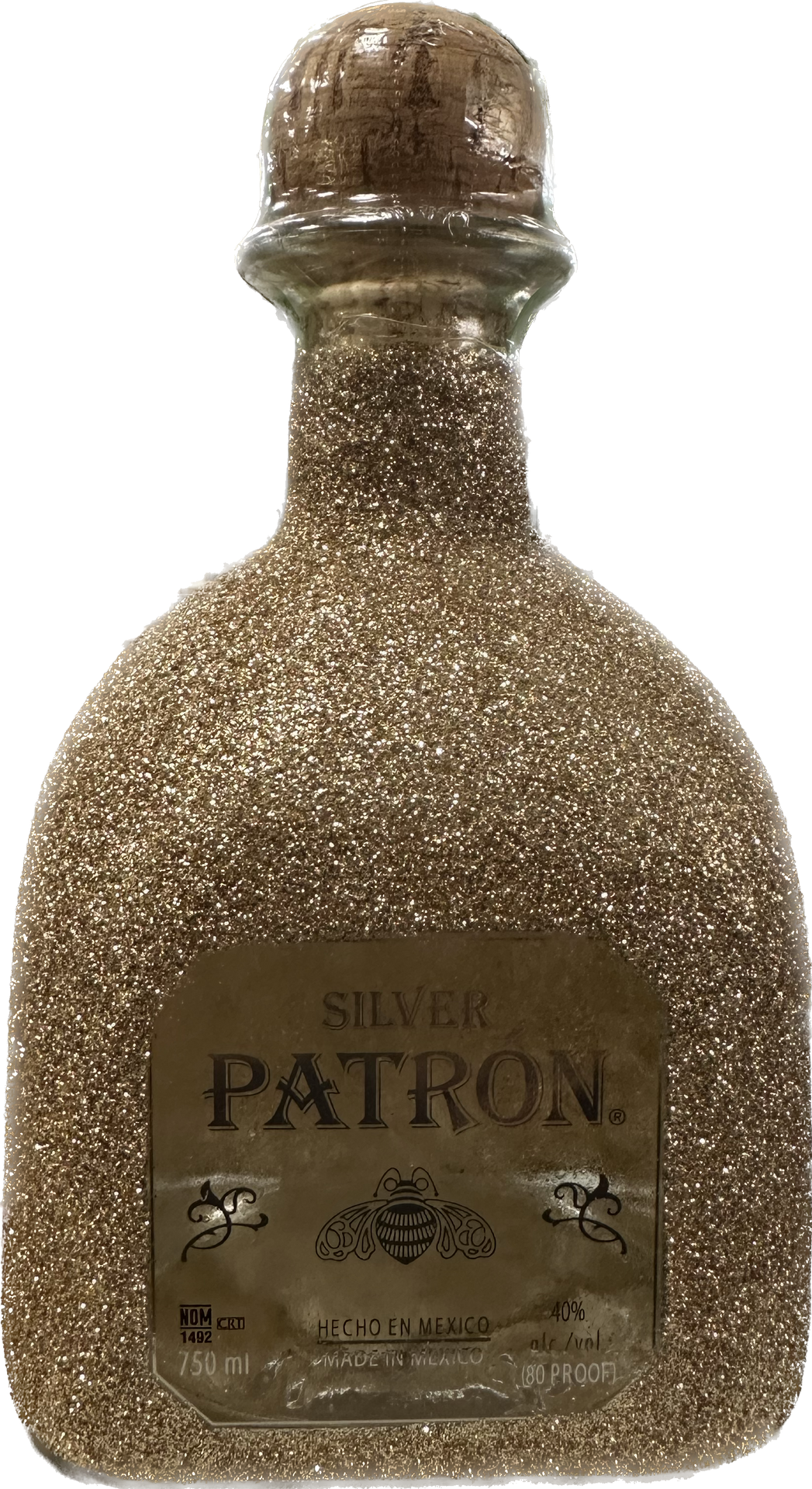 PATRON TEQUILA SILVER W/ GLITTER DESIGN 750ML Wine