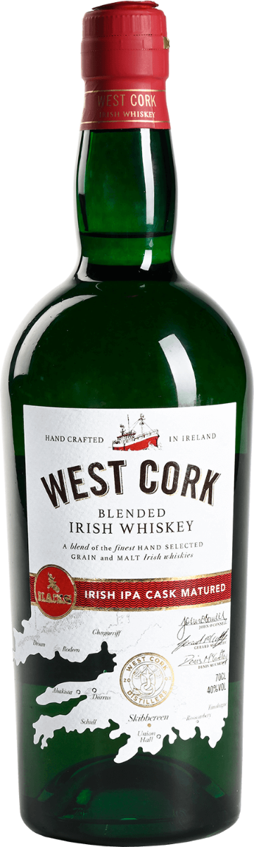 WEST CORK WHISKEY IPA CASK MATURED IRISH 750ML Spirits