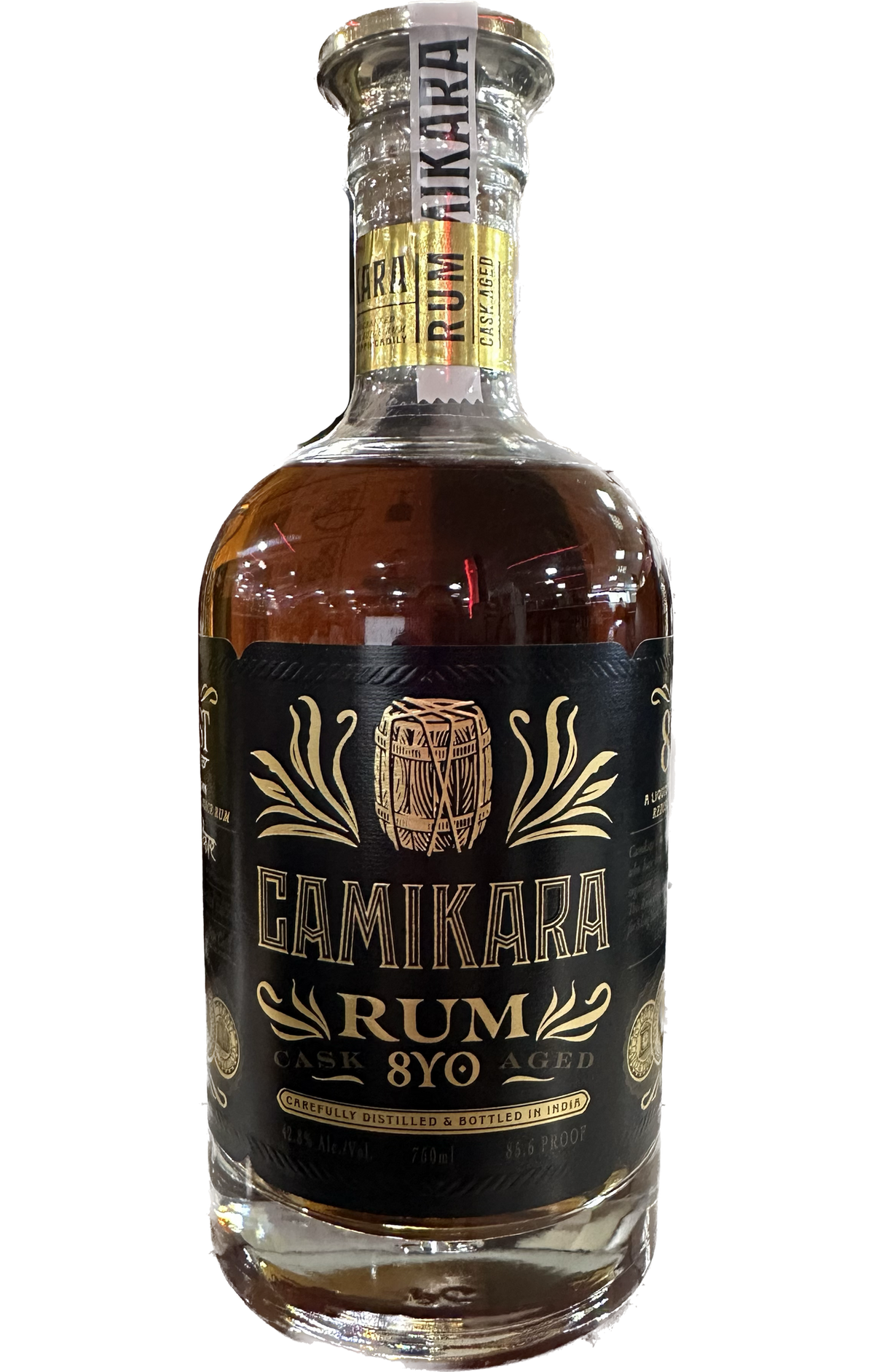 CAMIKARA RUM CASK AGED INDIA 8YR 750ML LIQ