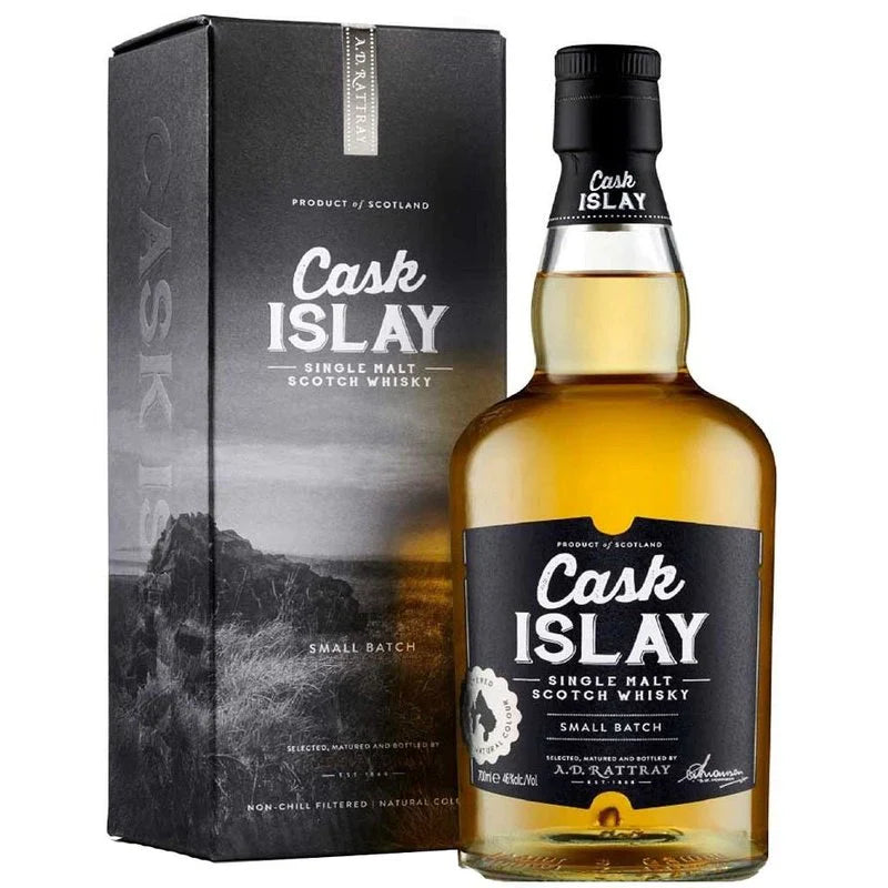 A D RATTRAY CASK ISLAY SCOTCH SINGLE MALT SMALL BATCH NO 2 700ML LIQ