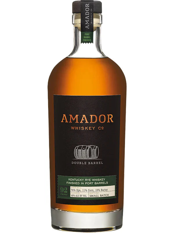 AMADOR WHISKEY RYE DOUBLE BARREL FINISHED IN PORT BARRELS KENTUCKY 750ML LIQ