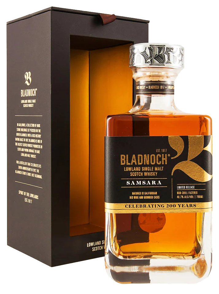 BLADNOCH SAMSARA SCOTCH SINGLE MALT LOWLAND 700ML Spirits