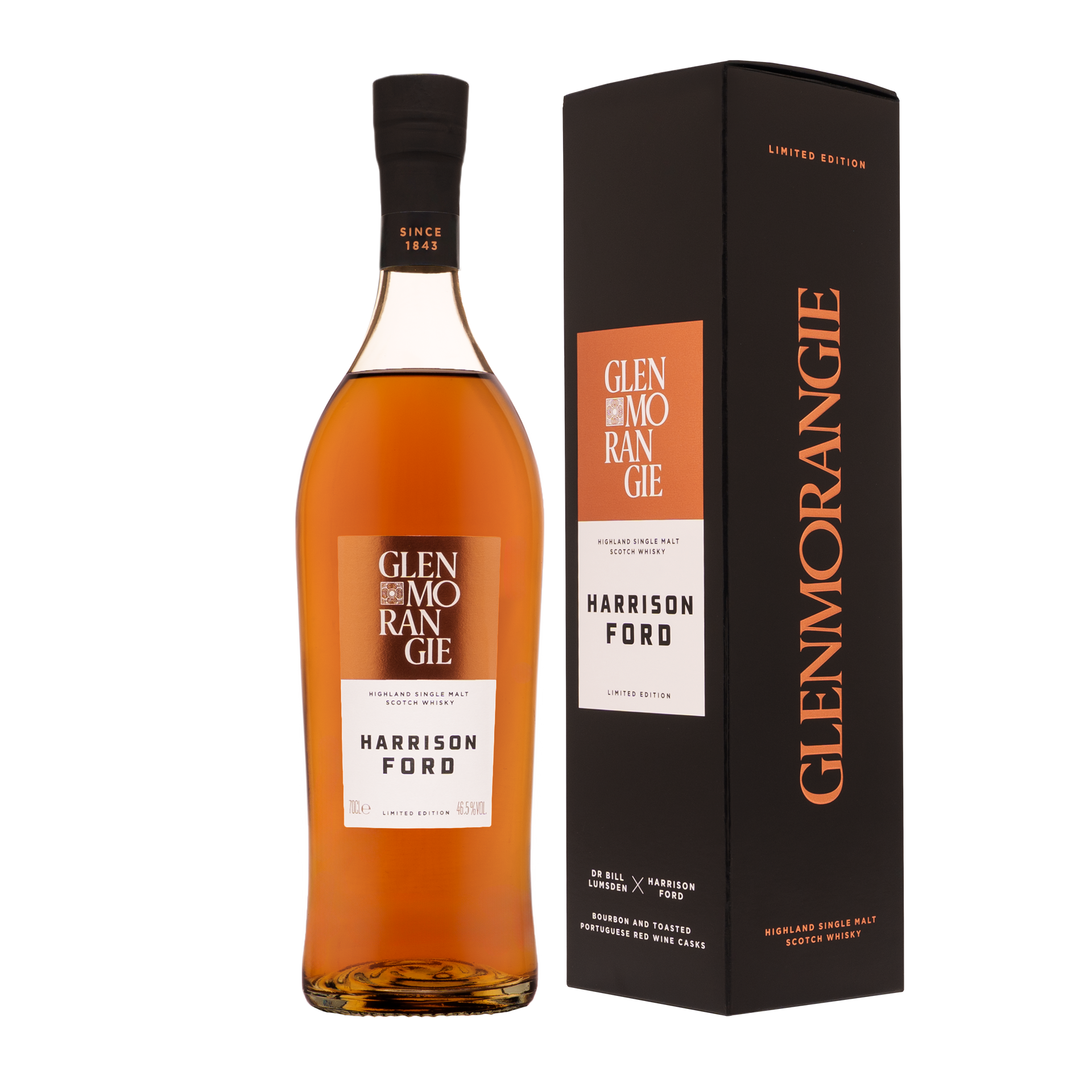 GLENMORANGIE HARRISON FORD SCOTCH SINGLE MALT LIMITED EDITION