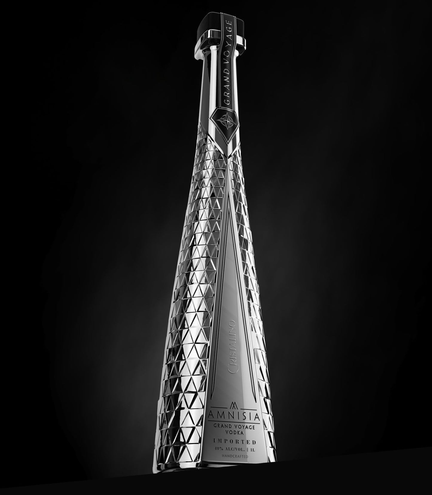 AMNISIA VODKA GRAND VOYAGE CRISTALINO HANDCRAFTED POLAND 1LI LIQ