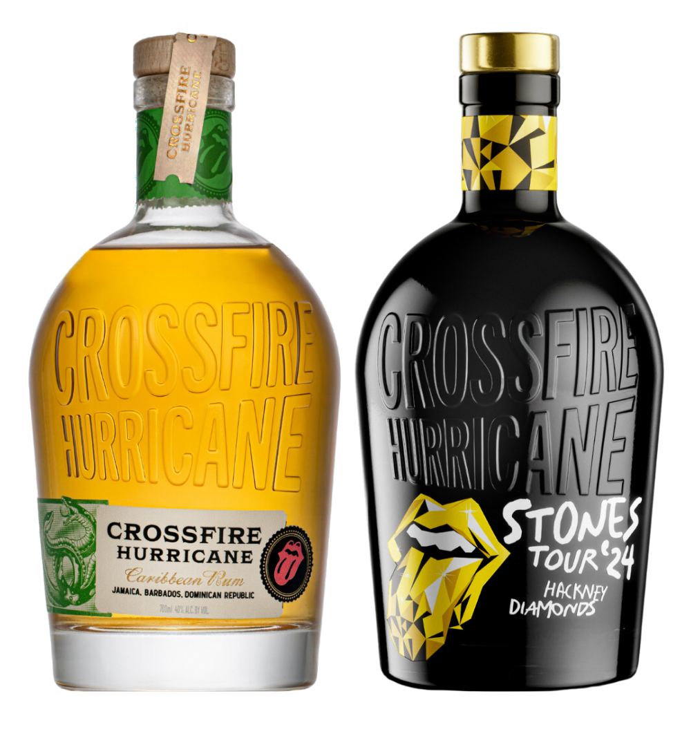 CROSSFIRE HURRICANE BY STONES RUM ( ORIGINAL, HACKNEY DIAMONDS) CARIBBEAN 2X750ML LIQ