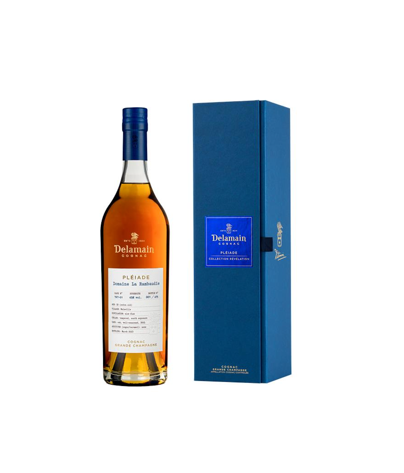DELAMAIN PLEIADE DOMAINE LA RAMBAUDIE COGNAC SINGLE VINEYARD GRANDE CHAMPAGNE FRANCE 700ML LIQ