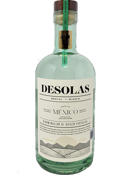 DESOLAS MEZCAL ARTESANAL BLANCO MEXICO 750ML LIQ