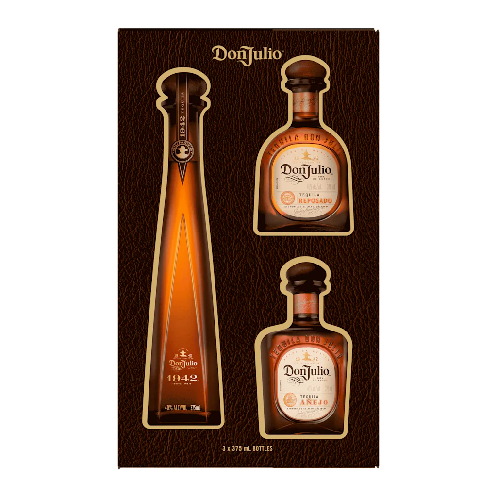 DON JULIO TEQUILA GIFT PK (1942, REPOSADO, ANEJO) 3X375ML – Liquor