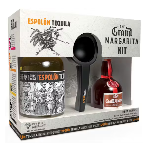 ESPOLON TEQUILA REPOSADO GIFT PACK W/ 200ML GRAND MARNIER LIQUEUR 750M