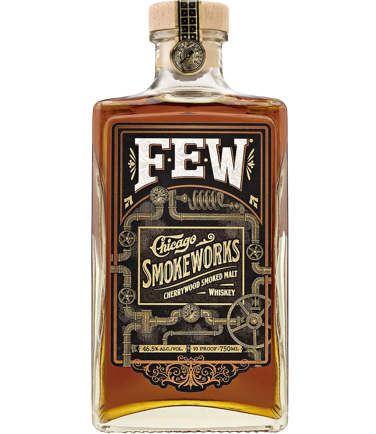 FEW SMOKEWORKS WHISKEY CHERRYWOOD SMOKED MALT ILLINOIS 750ML LIQ