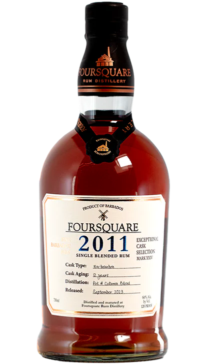 FOURSQUARE RUM SINGLE BLENDED EXCEPTIONAL CASK SELECTION BARBADOS 2011 750ML LIQ