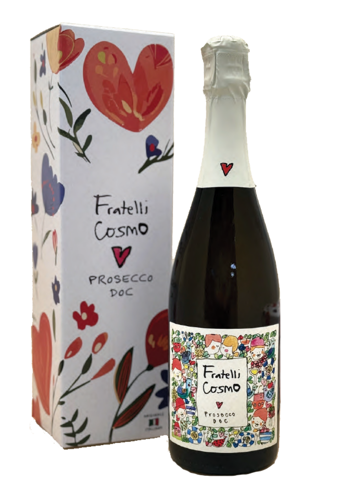 FRATELLI COSMO PROSECCO EXTRA DRY W/ GIFT BOX DOC ITALY 750ML WINE