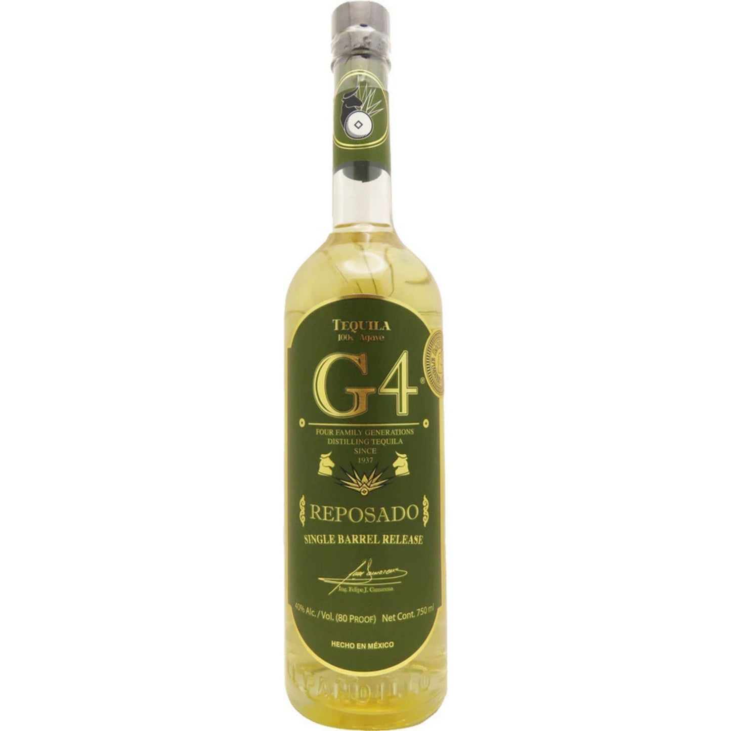 G4 TEQUILA REPOSADO PREMIUM SINGLE BARREL 750ML LIQ