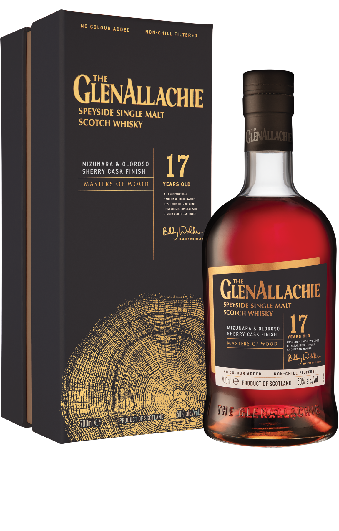 GLENALLACHIE SCOTCH SINGLE MALT MIZUNARA & OLOROSO SHERRY CASK FINISH SPEYSIDE 17YR 700ML LIQ