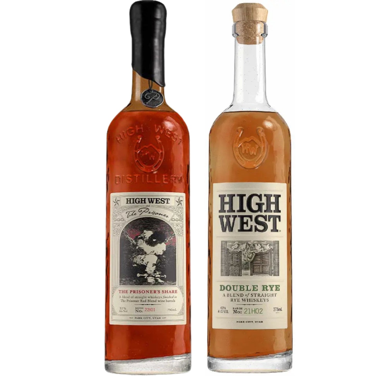 High West Whiskey The Prisoners Share + High West Whiskey Rye 750ML
