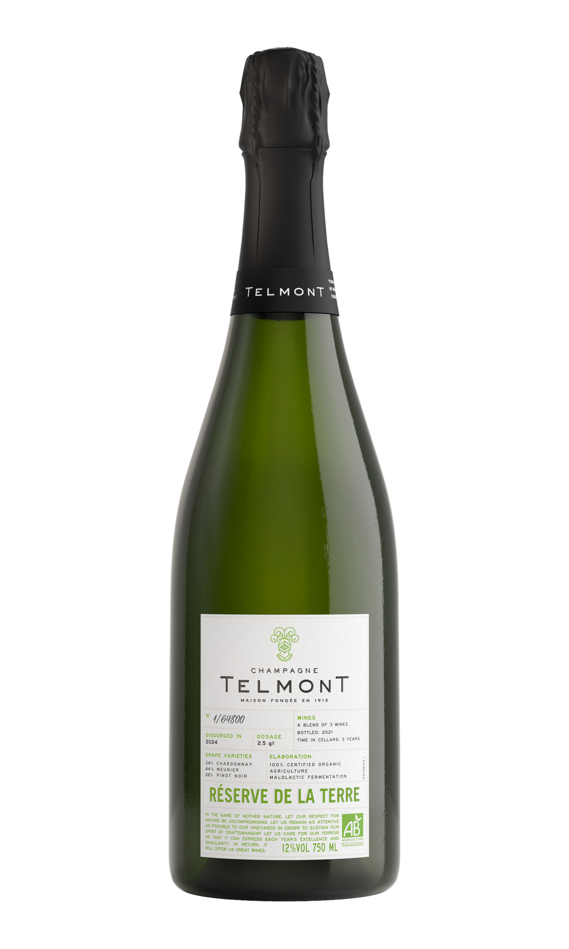 TELMONT CHAMPAGNE RESERVE DE LA TERRE FRANCE 750ML WINE