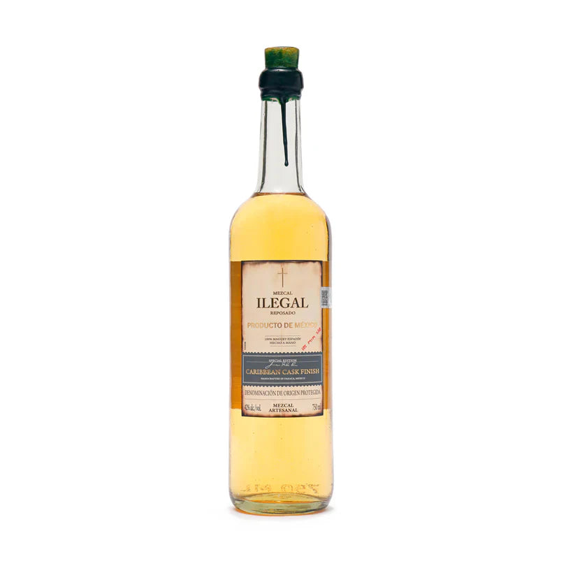 ILEGAL MEZCAL REPOSADO CARIBBEAN CASK FINISH 750ML LIQ