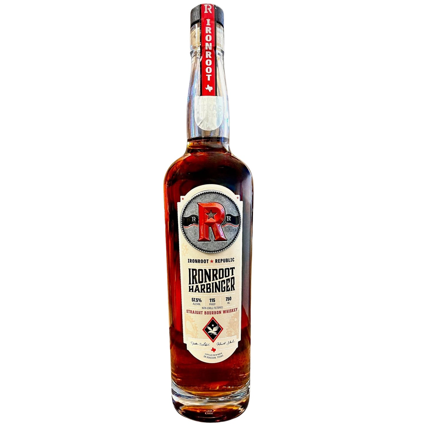 IRONROOT BOURBON STRAIGHT HARBINGER TEXAS 750ML LIQ