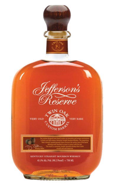 JEFFERSONS RESERVE BOURBON TWIN OAK KENTUCKY 750ML Spirits