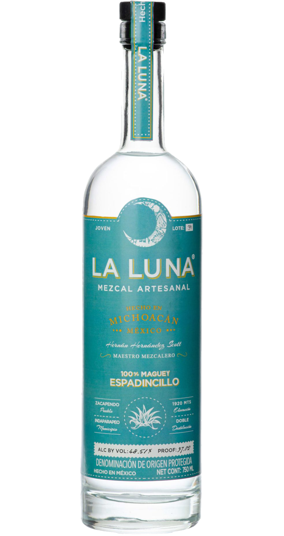 LA LUNA MEZCAL ARTESANAL ESPADINCILLO 750ML LIQ