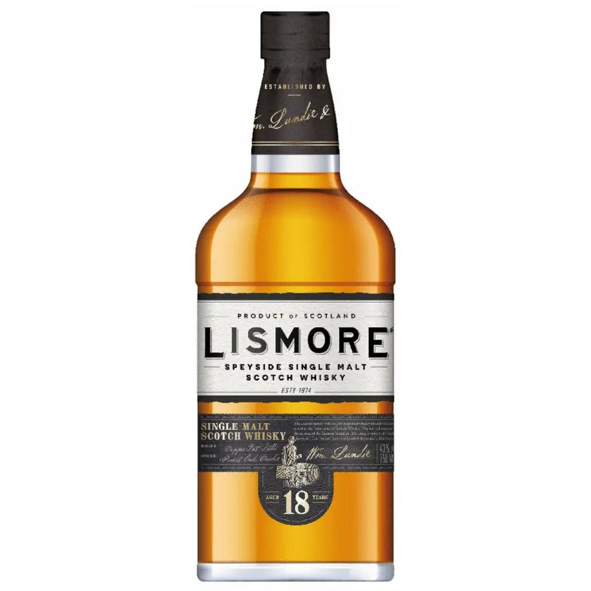 LISMORE SCOTCH SINGLE MALT 86PF 18YR 750ML Spirits