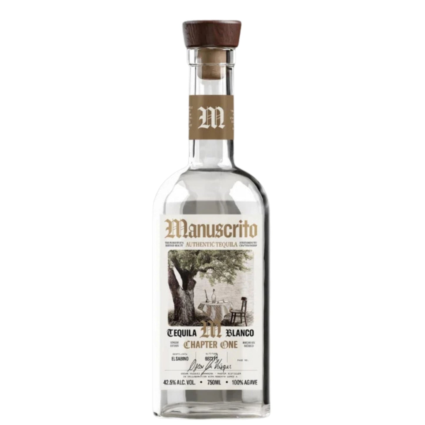 MANUSCRITO TEQUILA CHAPTER ONE BLANCO 750ML