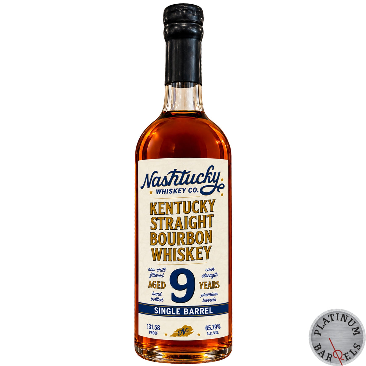 NASHTUCKY WHISKEY CO BOURBON SINGLE BARREL CASK STRENGTH PRIVATE SELECT 131.58PF TENNESSEE 9YR 750ML