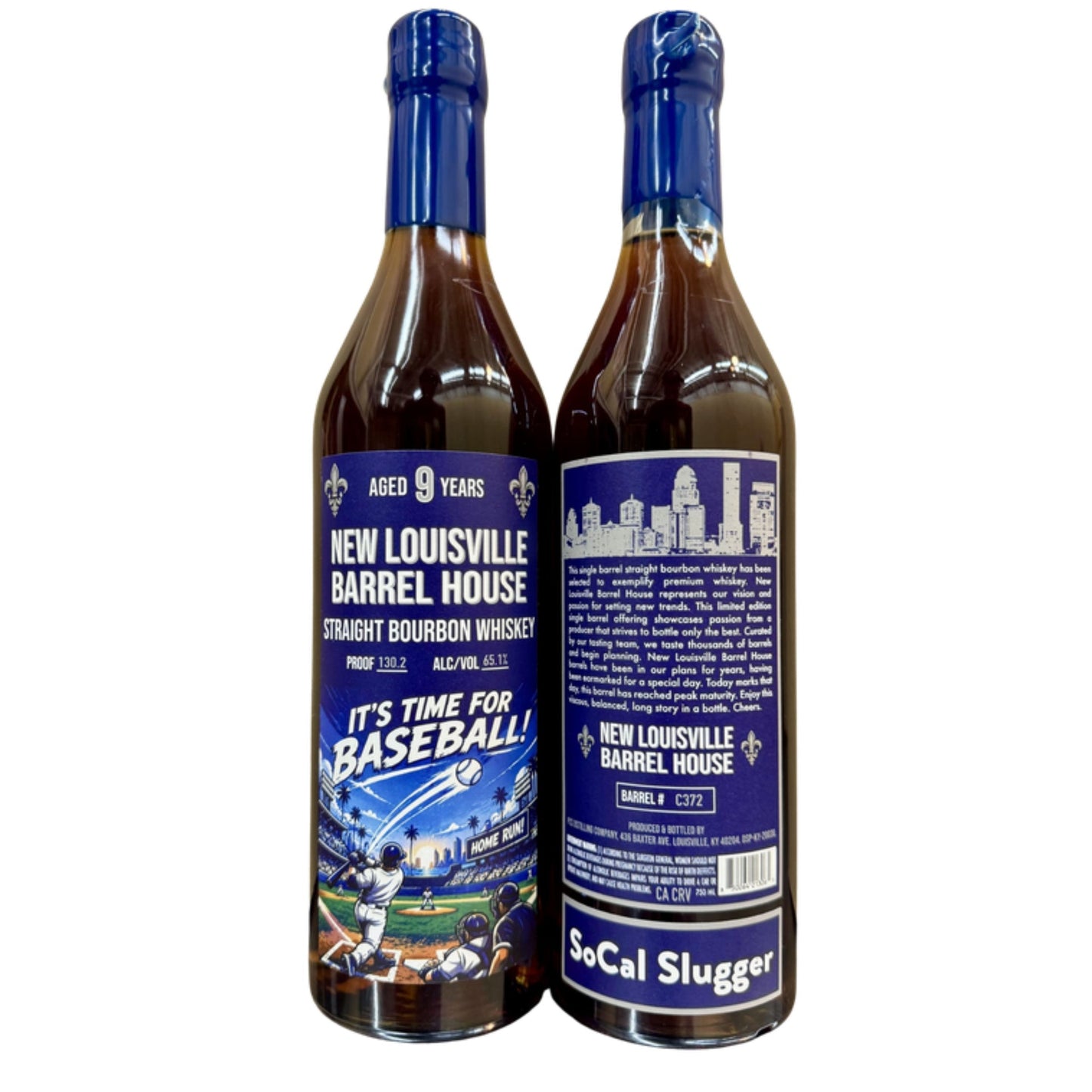 NEW LOUISVILLE BOURBON SOCAL SLUGGER KENTUCKY 9YR 750ML