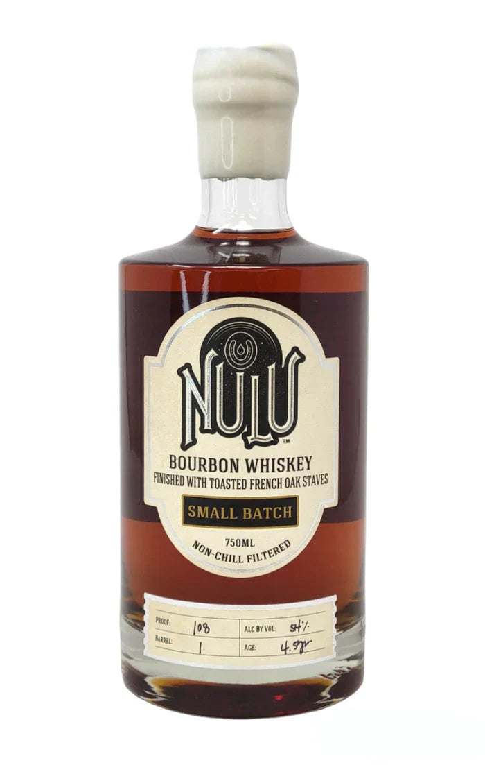 NULU BOURBON SMALL BATCH FINISHED IN TOASTED FRENCH OAK STAVES KENTUCKY 750ML LIQ