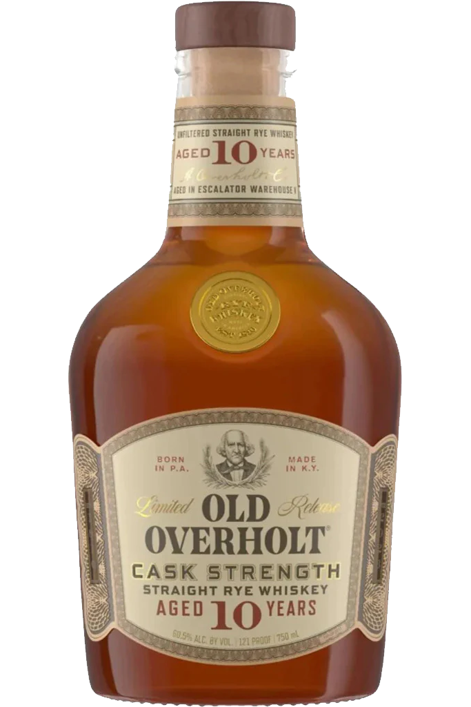 OLD OVERHOLT WHISKEY RYE CASK STRENGTH KENTUCKY 10YR 750ML LIQ