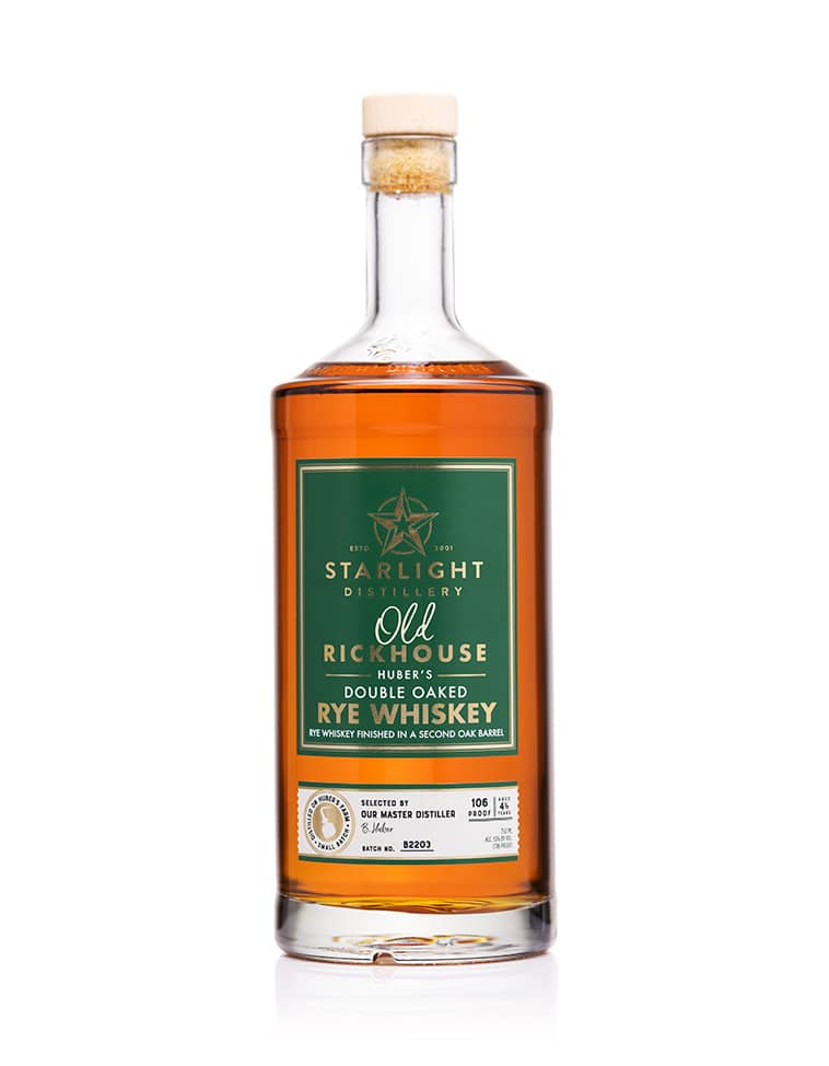STARLIGHT WHISKEY RYE SMALL BATCH OLD RICKHOUSE INDIANA 4YR 750ML LIQ