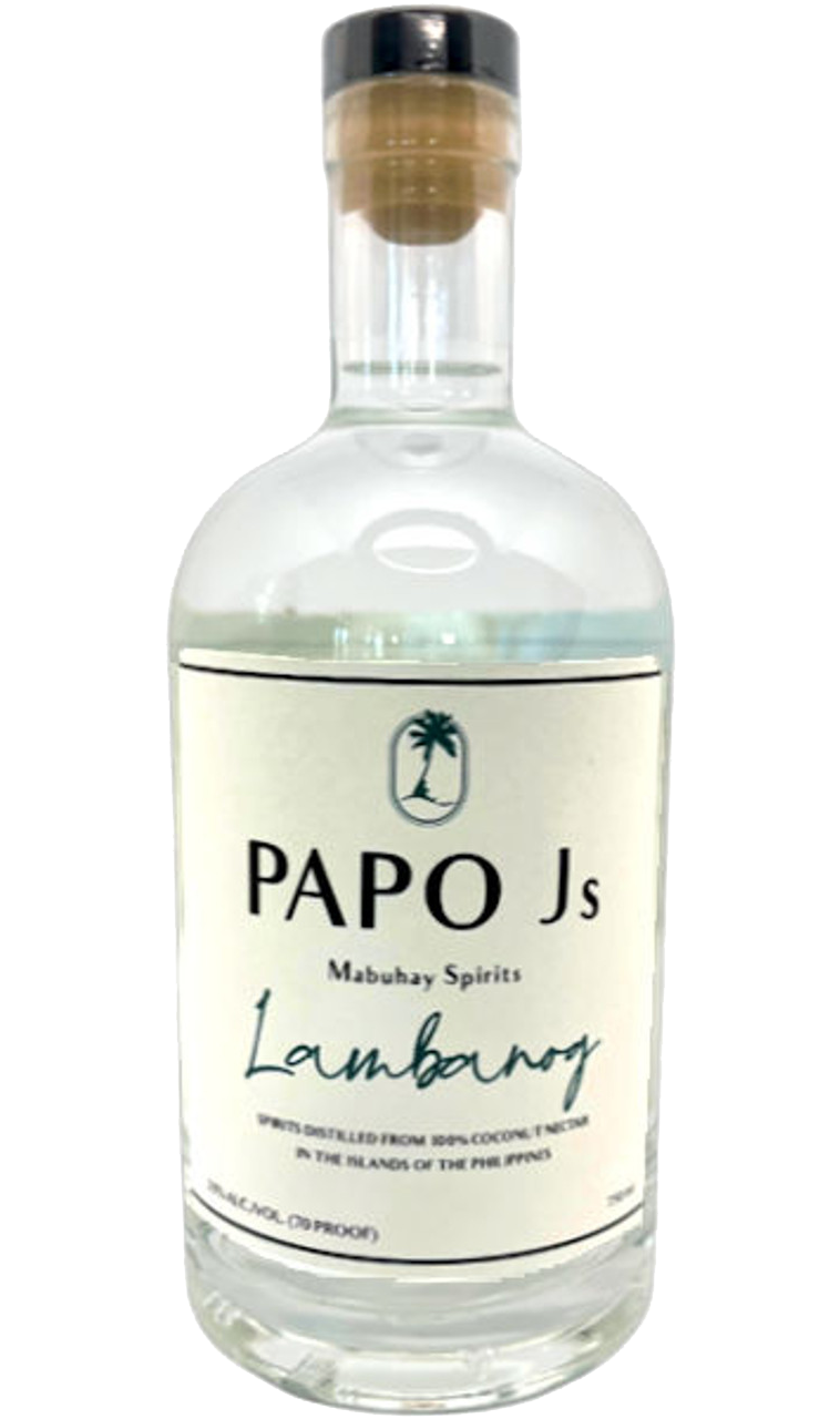 PAPO JS SPIRIT LAMBANOG FROM COCONUT NECTAR PHILIPPINES 750ML Spirits