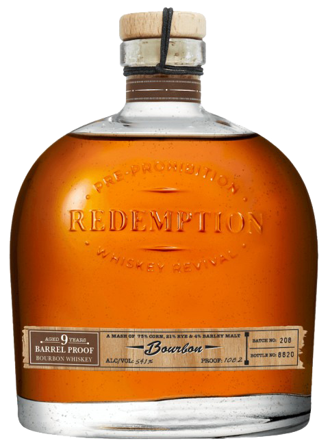 REDEMPTION BOURBON BARREL PROOF KENTUCKY 9YR 750ML Spirits