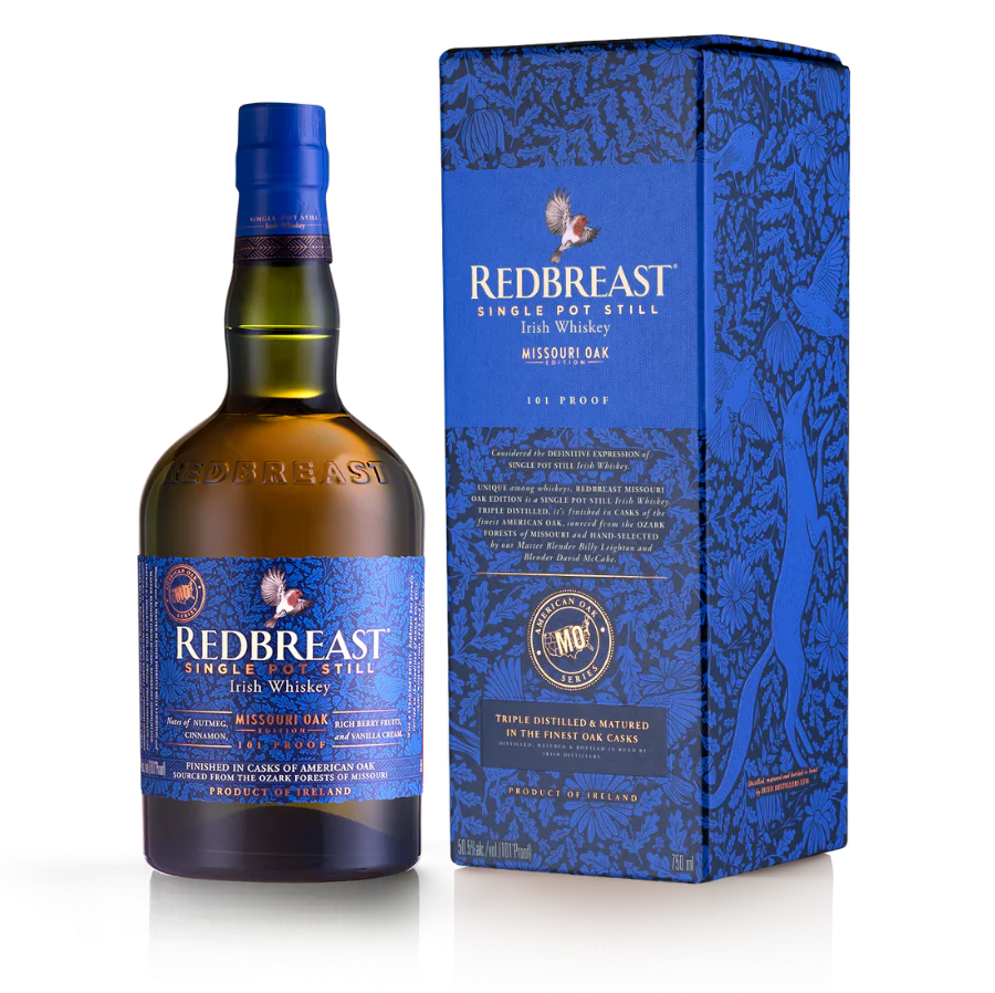 REDBREAST WHISKEY SINGLE POT STILL MISSOURI OAK EDITION 101PF IRISH 750ML LIQ