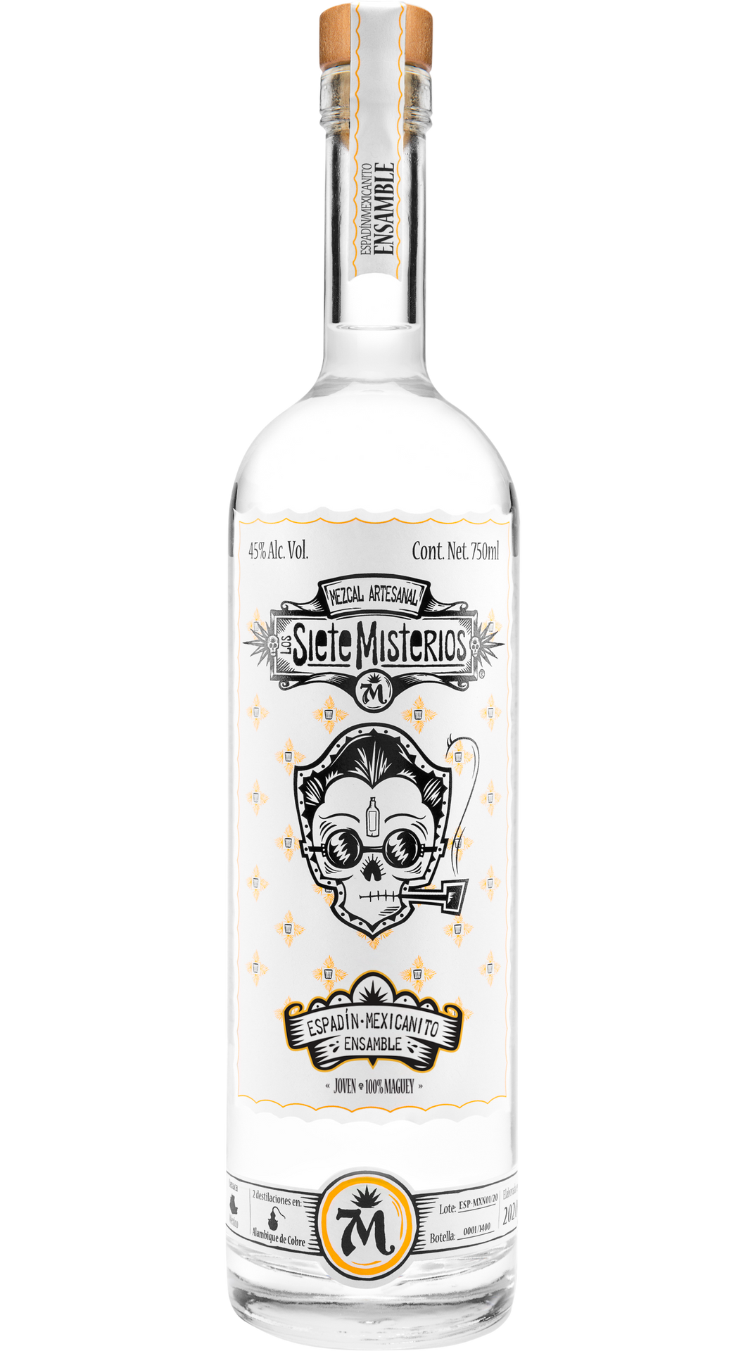 SIETE MISTERIOS MEZCAL ESPADIN MEXICANITO 750ML LIQ