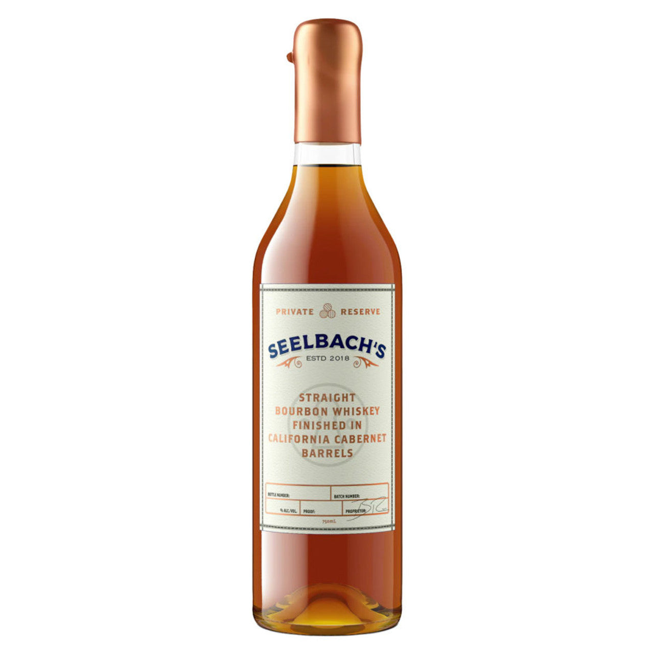 SEELBACHS BOURBON PRIVATE RESERVE FINISHED IN CALIFORNIA CABERNET BARRELS KENTUCKY 750ML LIQ