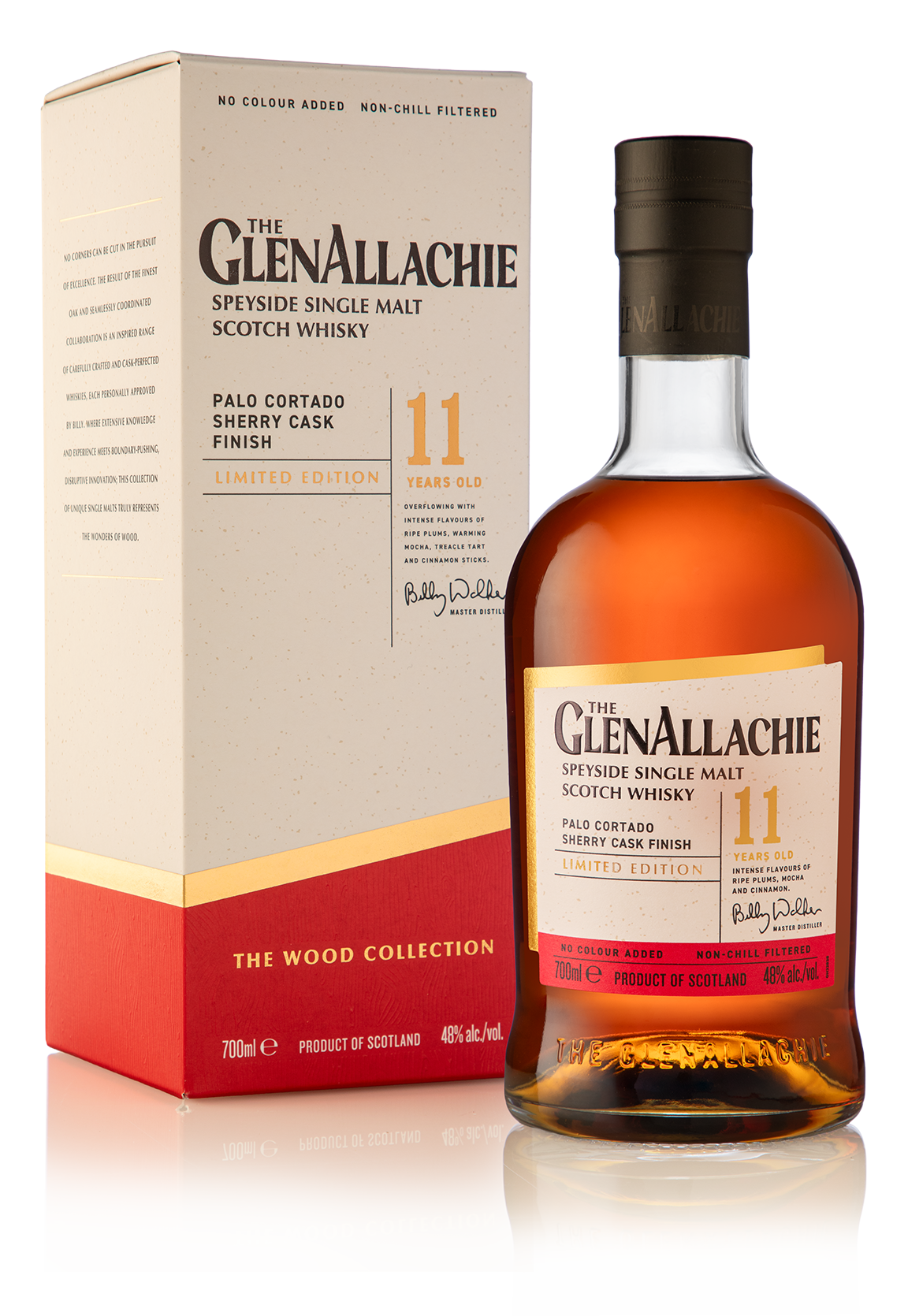 GLENALLACHIE SCOTCH SINGLE CASK IN PALO CORTADO SHERRY CASK LIMITED 11YR 700ML