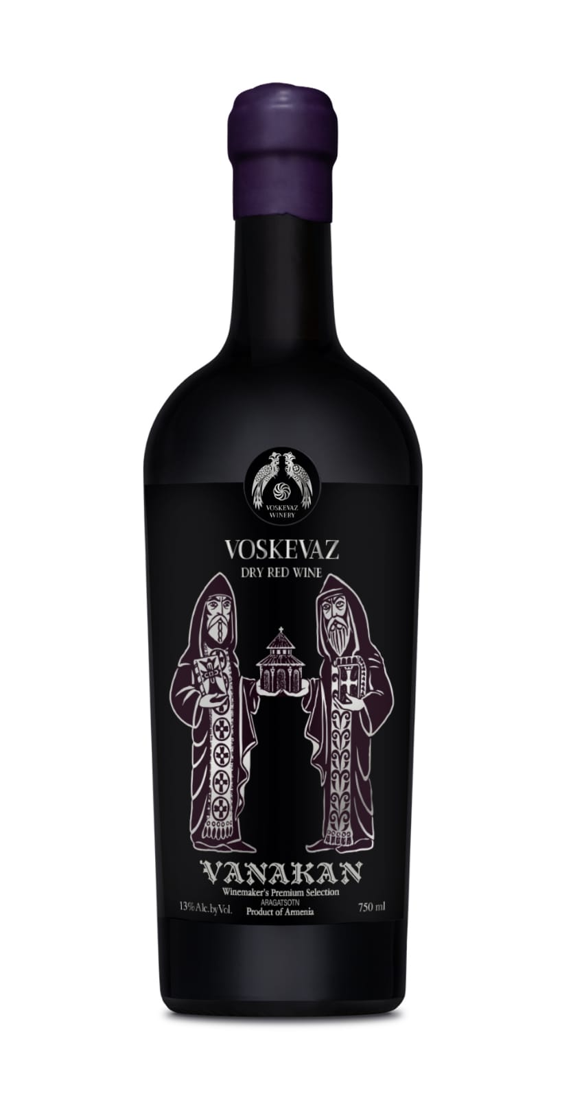 VOSKEVAZ VANAKAN RED WINE ARAGATSOTN ARMENIA NV WINE