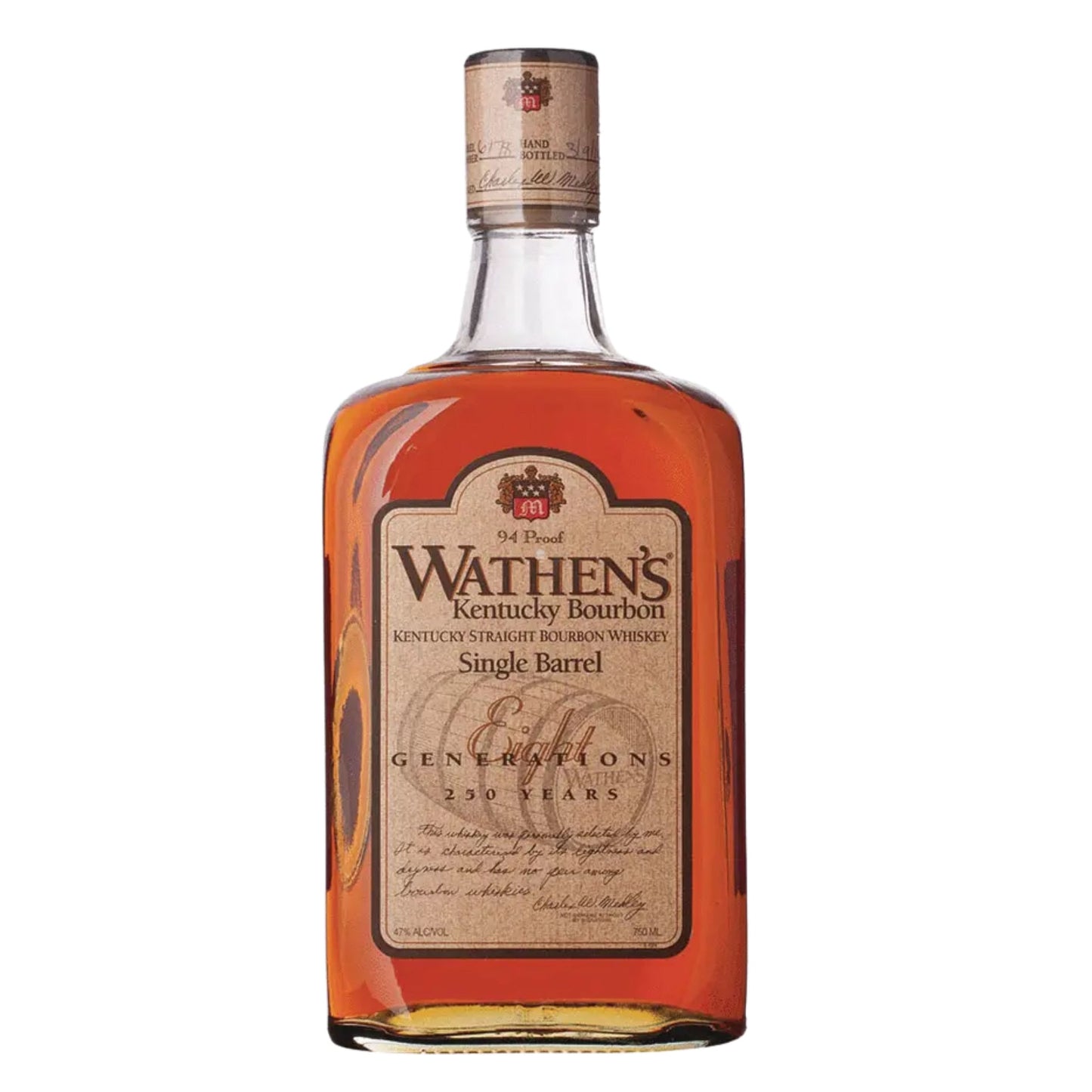 WATHENS BOURBON SINGLE BARREL KENTUCKY 750ML LIQ