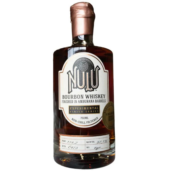 NULU BOURBON EXPERIMENTAL FINISH SERIES FINISHED IN AMBURANA BARRELS KENTUCKY 750ML LIQ