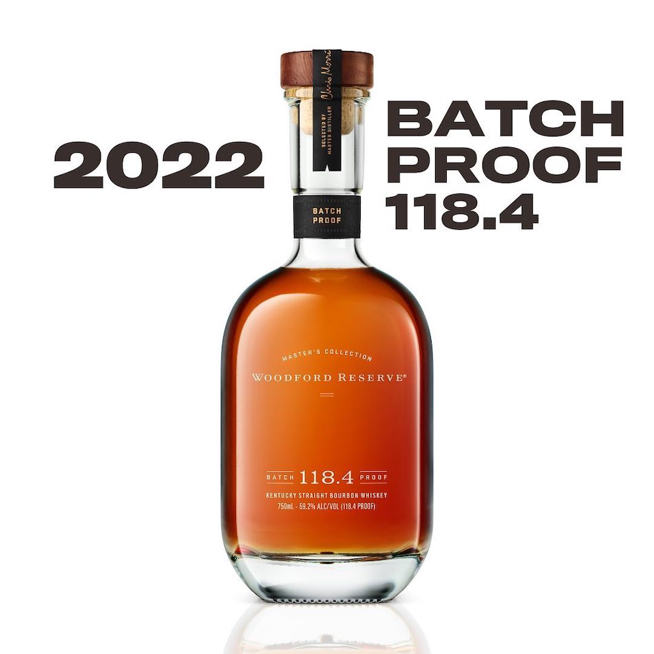 WOODFORD RESERVE BOURBON MASTERS COLLECTION BATCH 118.4 PROOF KENTUCKY 750ML LIQ